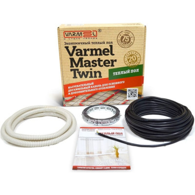 Нагревательный кабель теплый пол в стяжку VARMEL Master Twin 285