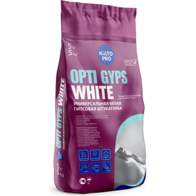 Гипсовая штукатурка KIILTO Opti Gyps White T6225.005