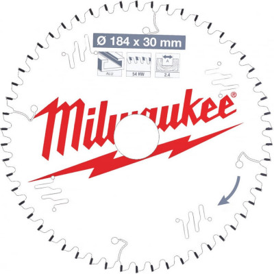 Пильный диск по алюминию для торцовочной пилы Milwaukee 4932471299