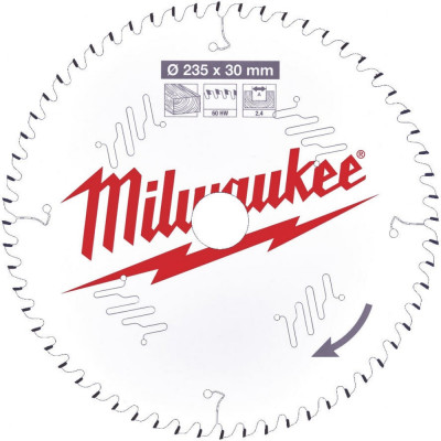 Пильный диск по дереву для циркулярной пилы Milwaukee 4932471308