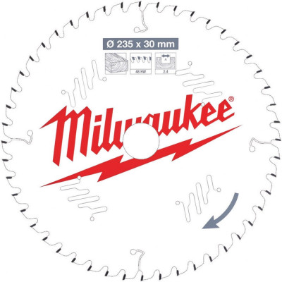 Пильный диск по дереву для циркулярной пилы Milwaukee 4932471307