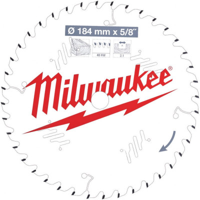Пильный диск по дереву для циркулярной пилы Milwaukee 4932471379