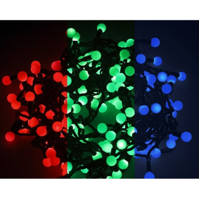 Гирлянда Neon-Night мультишарики d=18 мм 5м темно-зеленый ПВХ, 30LED RGB 303-549