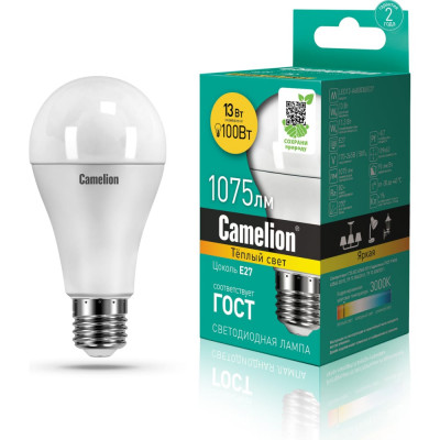 Светодиодная лампа Camelion LED13-A60/830/E27 12045