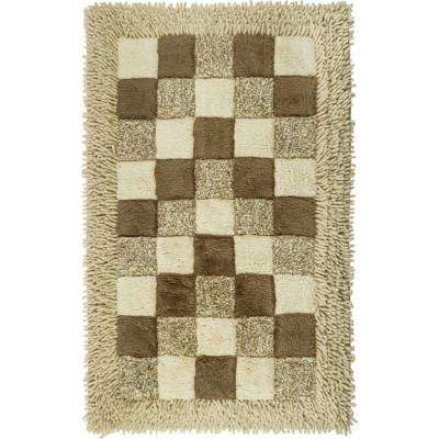 Одинарный коврик для ванной FORA Шахматы 1845-1 100N