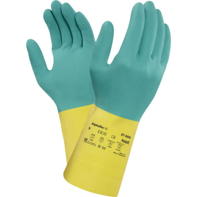 Химостойкие перчатки Ansell AlphaTecBi-Colour 87-900-7