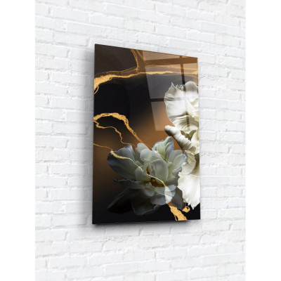 Картина на стекле ARTABOSKO белые ирисы 1 WBR-01-429-04