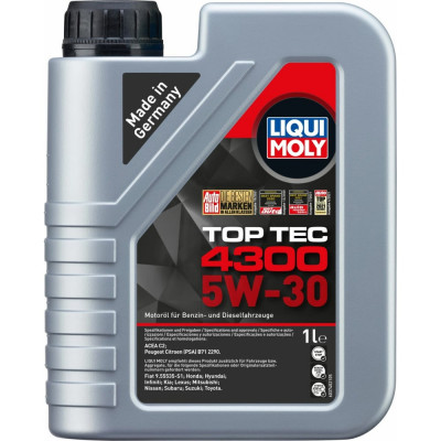 НС-синтетическое моторное масло LIQUI MOLY Top Tec 4300 5W-30, C2 2323