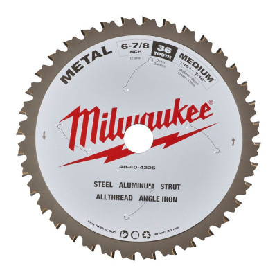 Пильный диск по металлу для циркулярной пилы Milwaukee 48404225