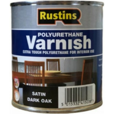 Полиуретановый лак Rustins Poly Varnish Satin Dark Oak 03223