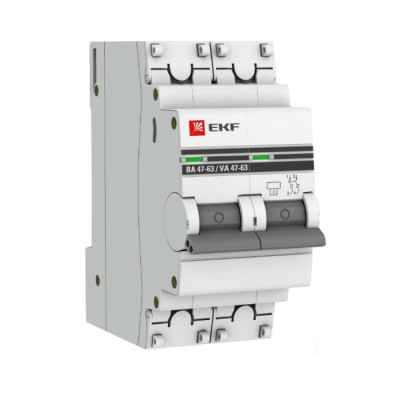 Автоматический выключатель EKF ВА 47-63 PROxima mcb4763-2-40D-pro