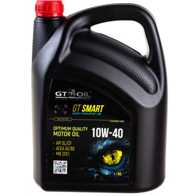 Масло GT OIL Smart SAE 10W-40 API SL/CF 8809059408872