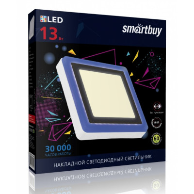Накладной светильник Smartbuy SBLSq1-DLB-13-3K-B