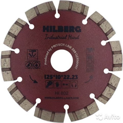 Отрезной алмазный диск Hilberg Industrial Hard HI802