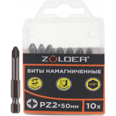Намагниченные биты для отверток ZOLDER fpz25010