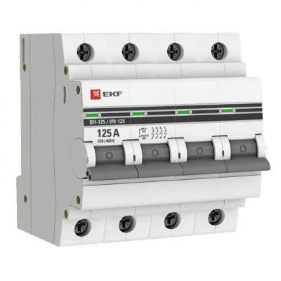 Выключатель нагрузки EKF ВН-125 PROxima SL125-4-125-pro