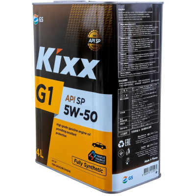 Синтетическое моторное масло KIXX G1 5W-50 API SP L215544TE1