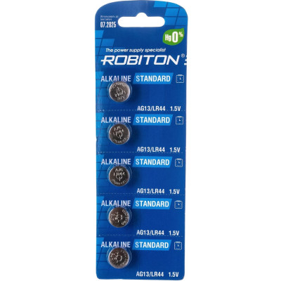 Элемент питания Robiton STANDARD R-AG13-0-BL5 16948