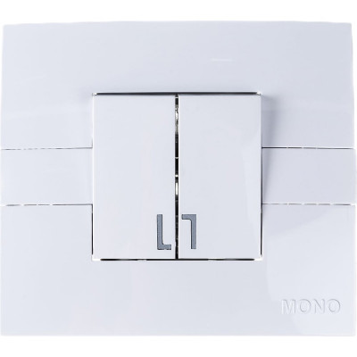 Двухклавишный выключатель MONO ELECTRIC Eco 101-010101-102