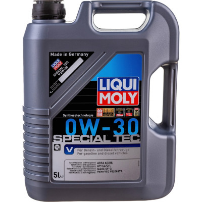 Синтетическое моторное масло LIQUI MOLY Special Tec V 0W-30 SL/CF;A5/B5 2853