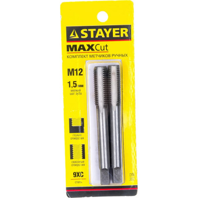 Комплект метчиков STAYER MASTER 28025-12-1.5-H2