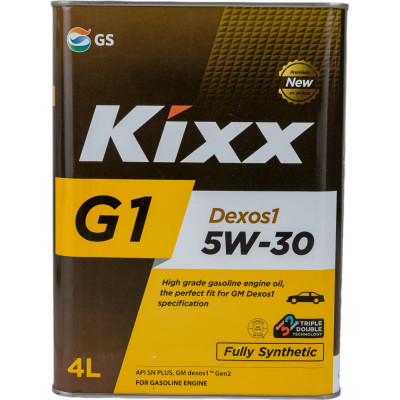 Синтетическое моторное масло KIXX G1 Dexos1 SN Plus 5W30 L210744TE1