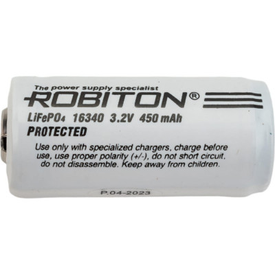 Аккумулятор Robiton LiFe16340-450p 17669