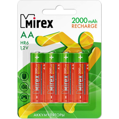 Аккумулятор Mirex 23702-HR6-20-E4