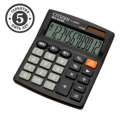 Настольный калькулятор Citizen SDC-812NR
