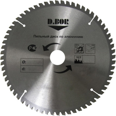 Пильный диск по алюминию D.BOR 9K-412105405D