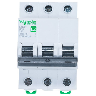 Автомат Schneider Electric EASY 9 3п C 25А 4.5кА EZ9F34325