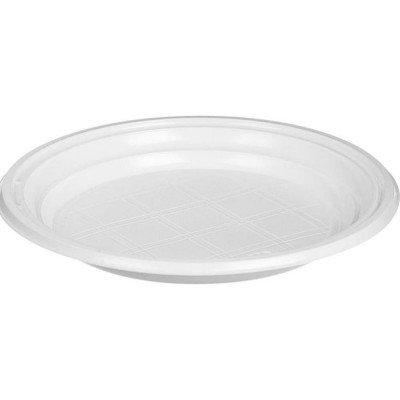 Одноразовая пластиковая тарелка ООО Комус Стандарт 1468947