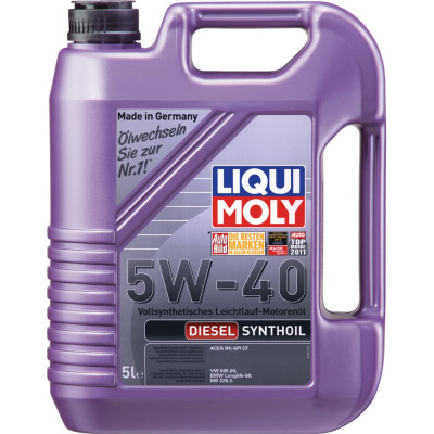 Синтетическое моторное масло LIQUI MOLY Diesel Synthoil 5W-40 CF;B4 1927