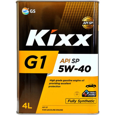 Синтетическое моторное масло KIXX G1 5W-40 API SP L215444TE1