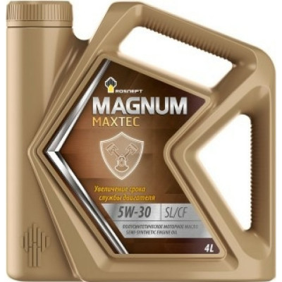 Полусинтетическое моторное масло Роснефть Magnum Maxtec 5W-30 SL-CF 40814842