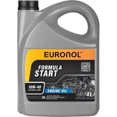 Моторное масло Euronol START FORMULA 10w-40, SL 80194