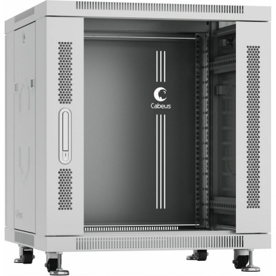 Напольный монтажный телекоммуникационный шкаф для оборудования 12U Cabeus SH-05C-12U60/80