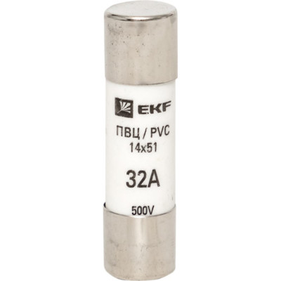 Цилиндрическая плавкая вставка EKF PROxima ПВЦ pvc-14x51-32