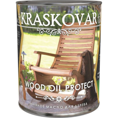 Льняное масло для дерева Kraskovar Wood Oil Protect 1245