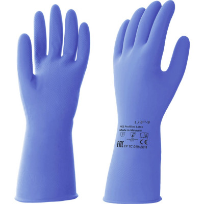 Латексные многоразовые перчатки HQ profiline 74734