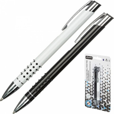 Автоматическая шариковая ручка Attache Selection Black and White 1038974