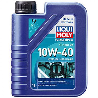 HC-синтетическое моторное масло 4T для лодок LIQUI MOLY Marine 4T Motor Oil 10W-40 1л 25012