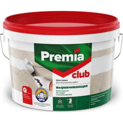 Выравнивающая шпатлевка для внутренних работ Premia Club CLUB О03933