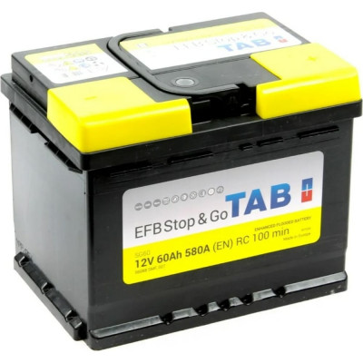 Аккумуляторная батарея TAB EFB Stop & Go 6СТ-60.0 212060