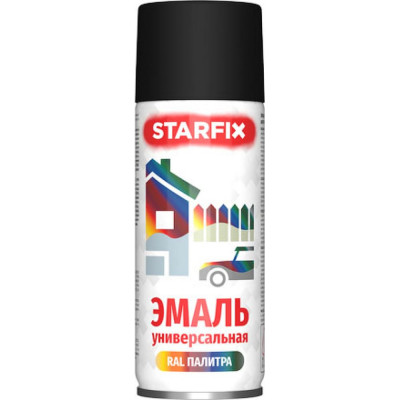 Универсальная аэрозольная краска-эмаль STARFIX SM-103039-1