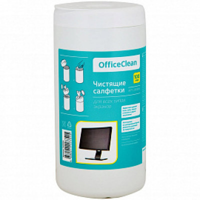 Чистящие влажные салфетки для экранов OfficeClean 260884