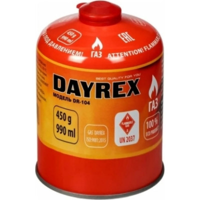 Резьбовой газовый баллон DAYREX 104 629936