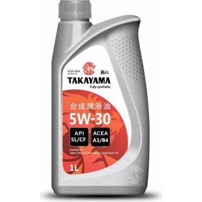 Моторное масло TAKAYAMA SAE 5W30 API SL/CF 605529
