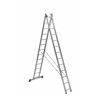 Двухсекционная универсальная алюминиевая двухсекционная лестница Алюмет H2 5213