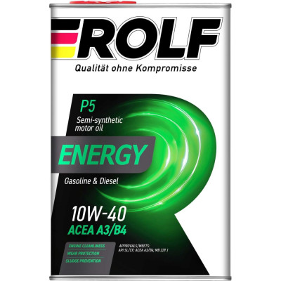 Моторное масло Rolf Energy 10W-40 SL/CF 322227